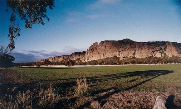 Photograph of Wimmera Plains with Mount Arapiles in the distance.