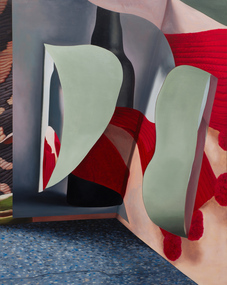 Painting - oil on linen, Alice Wormald, Restless interactions, 2021