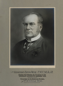 Photograph - gelatin silver photograph, Jonathan Binns Were, c. 1880