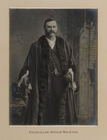 Photograph - gelatin silver photograph, Talma & Co, Councillor Arthur Walstab, Mayor of Brighton 1883, 1890, 1891 and 1894, c. 1885-1895