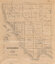 Map of the parish of Moorabbin in black ink on cream paper, showing roads and the subdivision of land