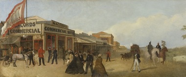 Painting - Wed Stuart, Pall Mall from Bull Street, c.1860, Circa 1860
