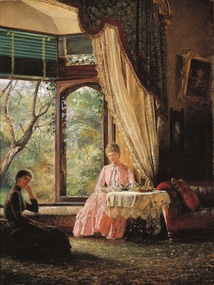 Painting, Emma Minnie Boyd, Afternoon Tea, 1888