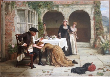 Painting, George Goodwin Kilburne, Forgiven, Circa 1888