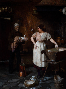 Painting, Paul Borgmann, The Bawler, circa 1888