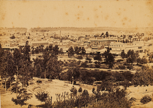 Elevated view of the township of Sandhurst