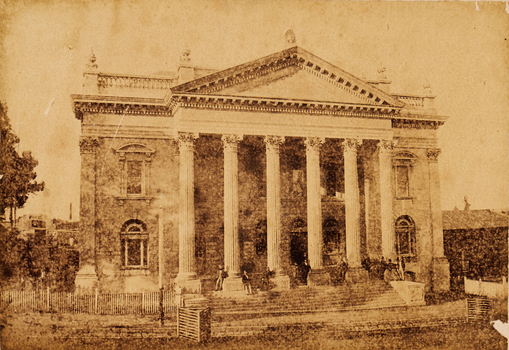 A Masonic Hall with 6 large columns