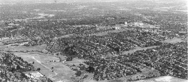 Photograph - Aerial view of Box Hill