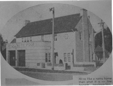 Photograph - Fire Station, Box Hill, "The Weekly Times", June 1940