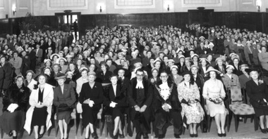 Photograph - Audience in main hall at Box Hill Town Hall, 1957