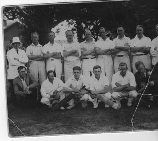 Photograph - Unidentified Cricket team