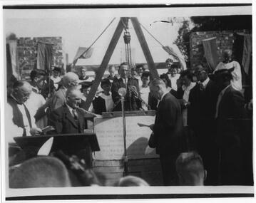 Photograph - St. Peter's Church - laying of foundation stone, 1/03/1952