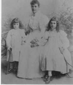 Photograph - Mrs. Hermanis Frey with daughters
