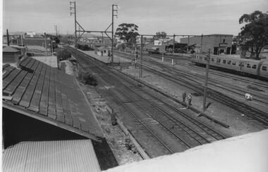 Photograph - Box Hill Railway Station and goods yard, October 1975