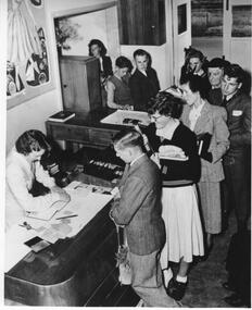 Photograph - Library users, c.1953