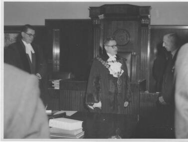 Photograph - Mayor - Cr.J.K. Proudfoot, Stuart Tompkins, 1956