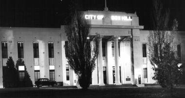 Photograph - Box Hill Town Hall facade, c.1952