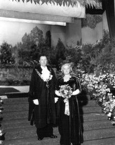 Photograph - Mayor Box Hill Reginald H L Sparks and wife Mayoral Ball 1949, 1949
