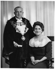 Photograph - Councillor David M. Youl with wife Nancy, 1965
