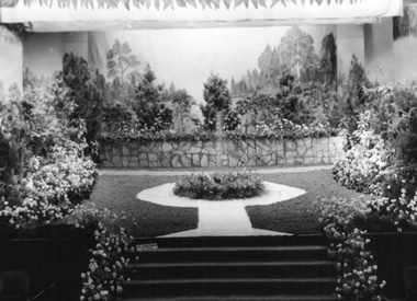 Photograph - Box Hill Town Hall stage setting, 1949