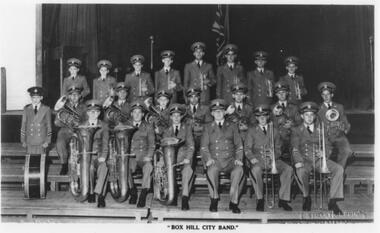Postcard - Box Hill City Band, Stuart Tompkins, c. 1953