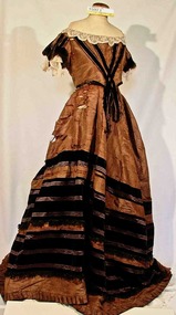 Clothing - Dress, Evening dress, circa 1860s