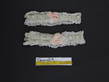 Accessory - Garters, Wedding garters, circa 1910