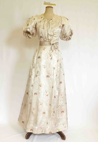 Clothing - Dress, Evening dress, circa 1890 (bodice), circa 1840 (skirt)