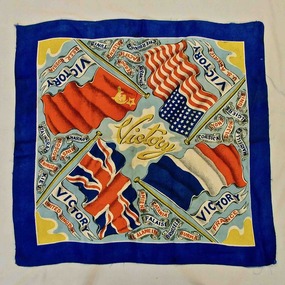 Scarf, Victory scarf, circa 1945