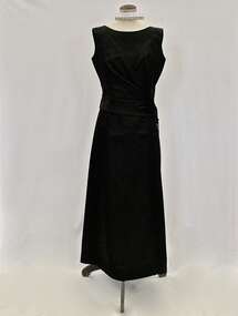 Evening dress and bag, 1950s