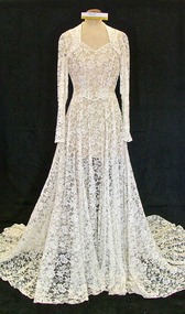 Dress, Wedding dress, 1942