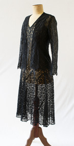 Dress and jacket, begun 1920s, finished 1970s