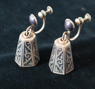 Earrings, circa 1956