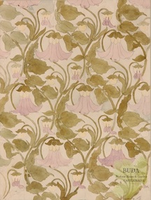 Illustration - Watercolour, Dorothy Leviny, Original Wallpaper Design by Dorothy LEviny, 1906