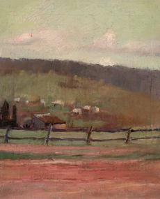 Painting, Hugh Ramsay, (Landscape with fence), c. 1904