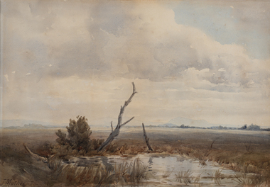 Painting, John Mather, Towards Mt.Macedon, 1886