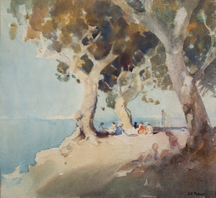 Painting, B.E. Minns, The Picnic, 1879-1937