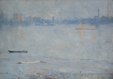 Painting, Arthur Streeton, Thames in Golden Light, c. 1905