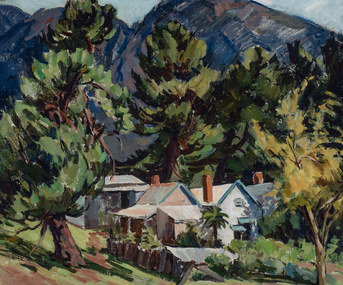 Painting, Elma Roach, Farmhouse near Bright, 1912-1931