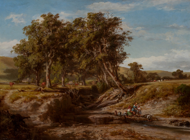 Painting, Louis Buvelot, Bush Creek, Coleraine, 1874