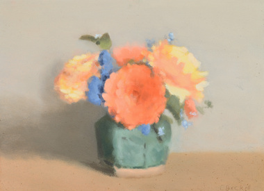 Painting, Clarice Beckett, Still Life (Marigolds), 1902-1935