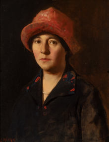 Painting, Leslie Wilkie, The Pink Hat, 1920-1935