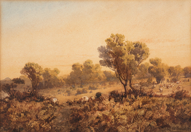 Painting, Louis Buvelot, Near Templestowe, 1865-1888