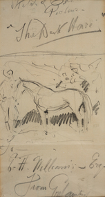 Painting, George Lambert, Untitled (Sketch for the Dark Horse), 1925