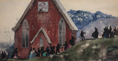 Painting, William Blamire Young, The Rigours of the Bush Gothic, 1926