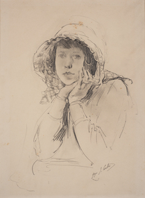 Painting, George Coates, Untitled (Portrait of a Girl)