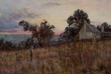 Painting, Frederick McCubbin, Heath Paddock, Hawthorn, 1886