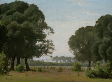 Painting, Carl Hampel, Near Geelong, 1875-1926
