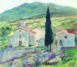 Painting, Rupert Bunny, Sketch for Capucin Chapel Seret