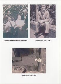 JIM & AMY CLARK WITH RICHARD (5YEARS) WALTER (BABY), WALTER FRANCIS CLARK C1946, WALTER FRANCIS CLARK C1948
